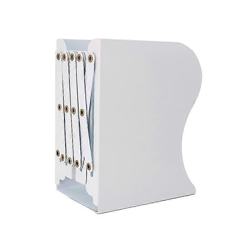 adjustable bookends for heavy books, document holder for desk, shelf, office, stationery, extendable up to 19cm (white) betterlifefg