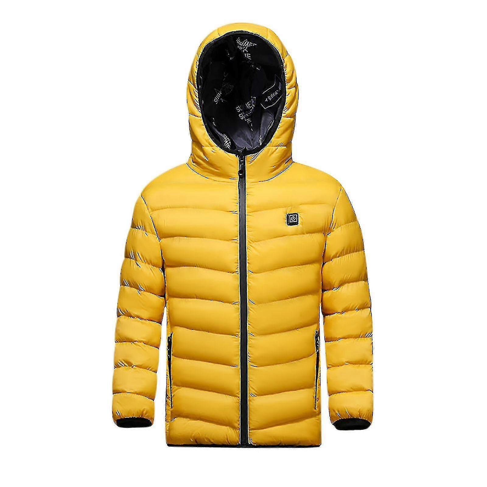 Çocuk Erkek Kızlar Outwear Usb Elektrikli Isıtmalı Hafif Şarj Edilebilir Isıtma Yelek Aşağı Ceket Kapüşonlu Ceket