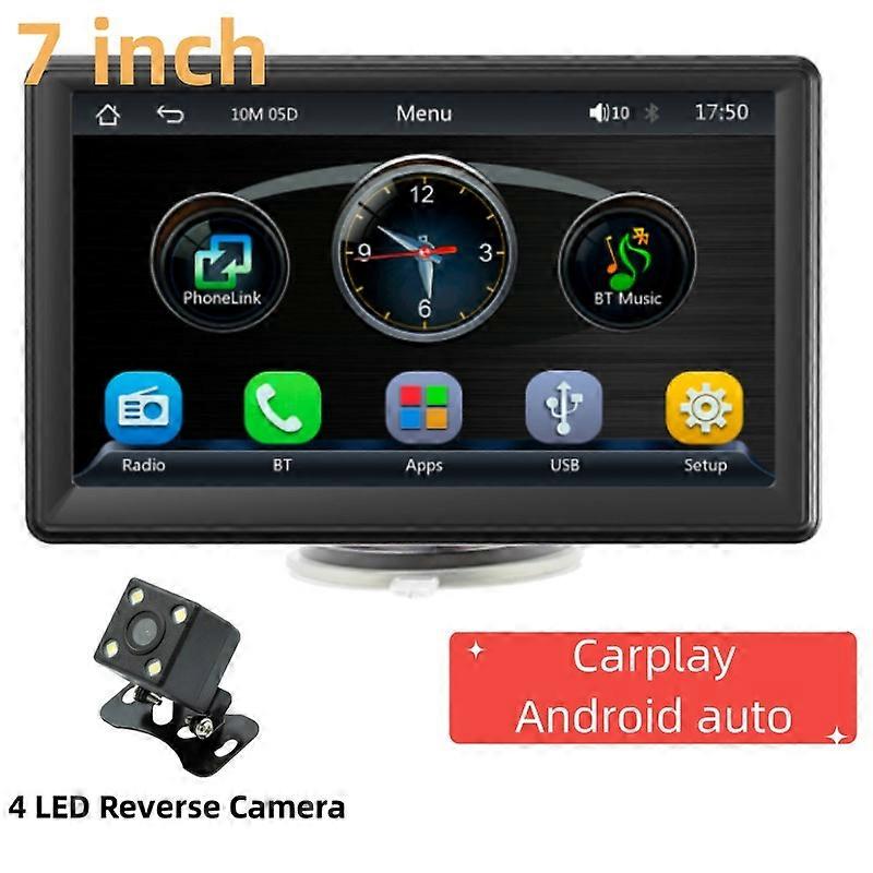 7" Portable Wireless Carplay WIFI Radio Car Multimedia Player 1080P IPS Monitor Touch Screen Mp5 Radios Bluetooth No 1-din B500W