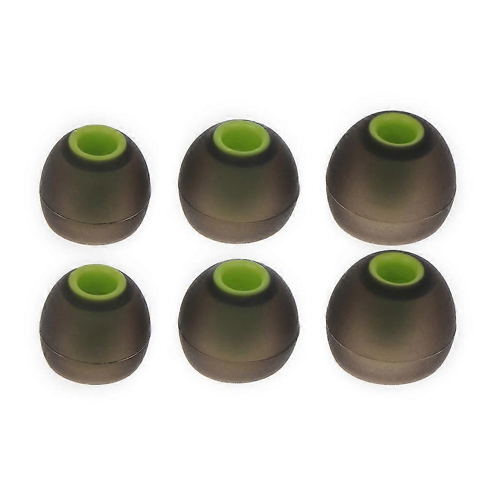 1set Silicone Buds Ear Tips Double Color Earbuds Soft Rubber Flexible Eartips