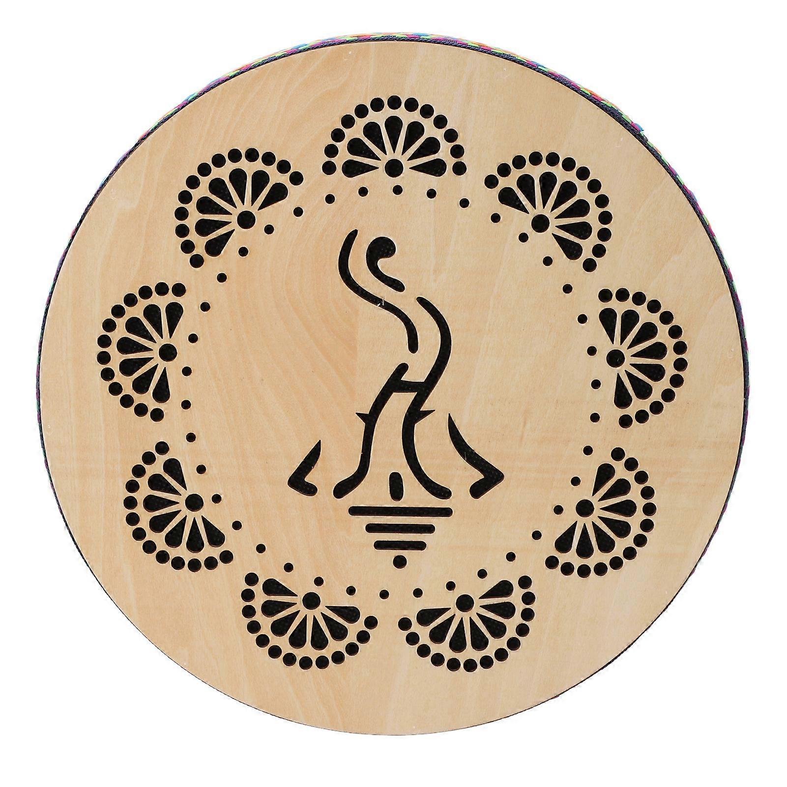 Ocean Drum 10 Inch Maple Wood Ocean Drum Musical Instrument Percussion for Performance