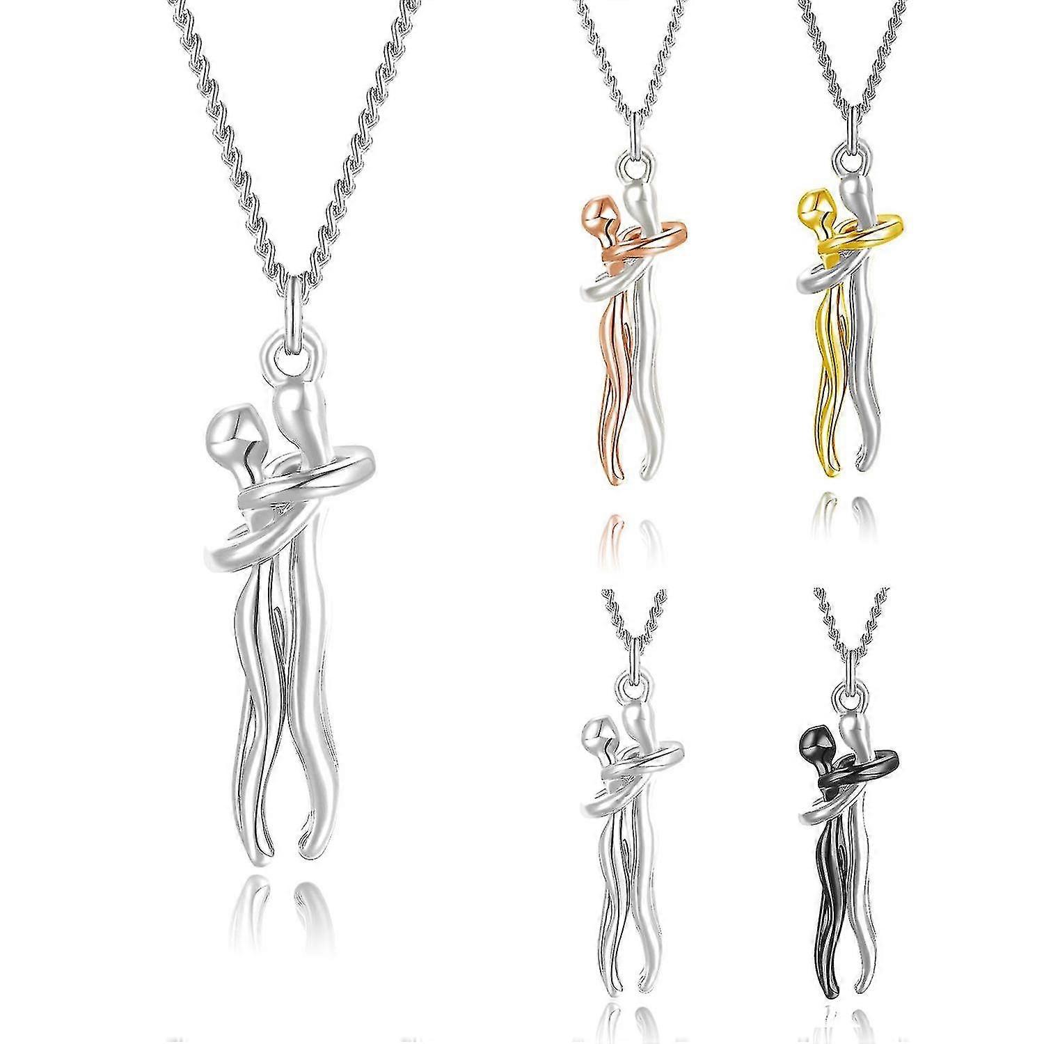 Hug Necklace Cat Friendship Necklace For Girls Boys Matching