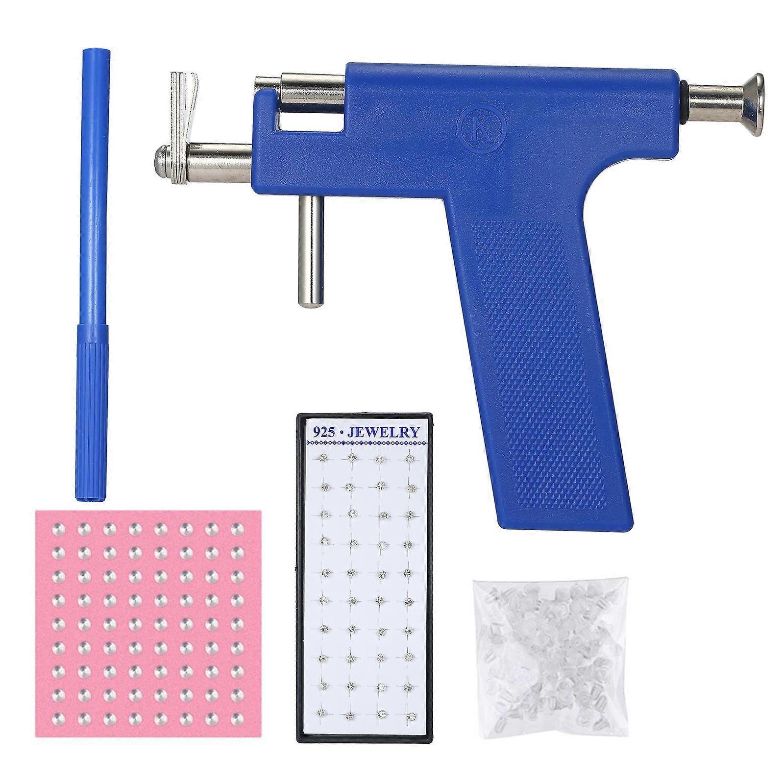 Ear Piercing Gun Set Safety Ear Nose Navel Body Piercing Gun Kit Set With 98pcs Earring Studs
