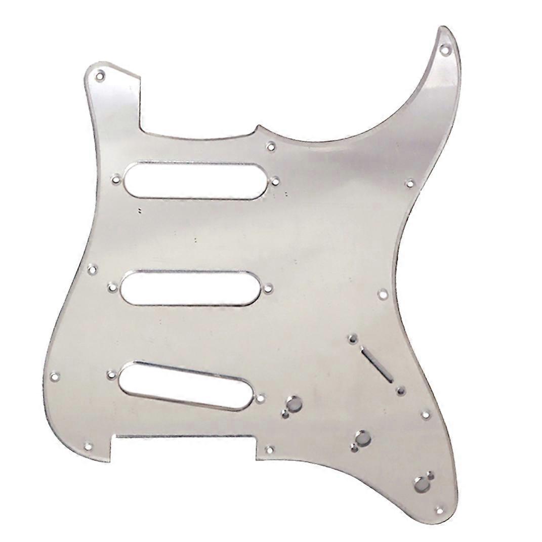 Mirror Guitar Pickguard 11 Holes ST SSS Guitar Scratch Plate with 11Pcs Pickguard Screws for ST Gui