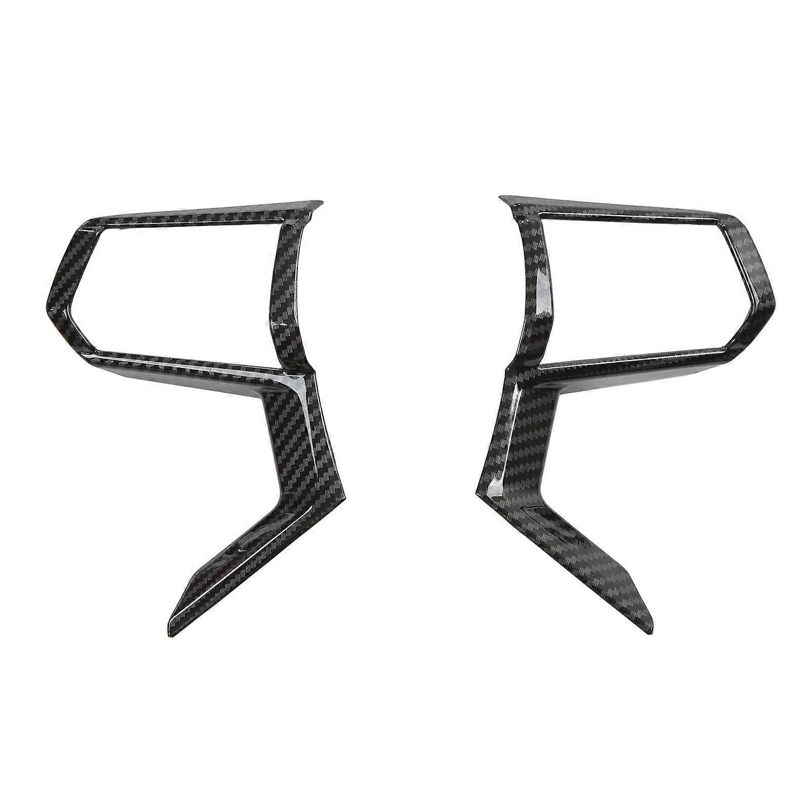 2 قطع غطاء عجلة القيادة الديكور الإطار تقليم استبدال لميتسوبيشي أوتلاندر 2023