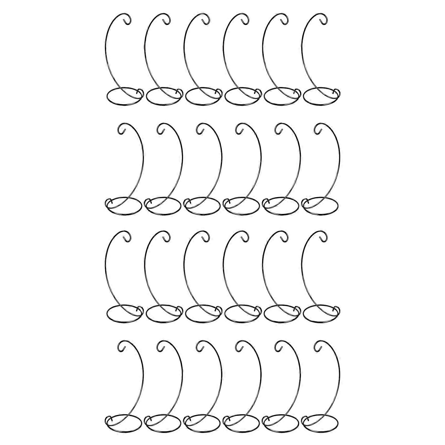 24 Pack Ornament Display Stand Holder, 9 Inch Tall Hanging Rack for Hanging Globe Air Plant, Terrar