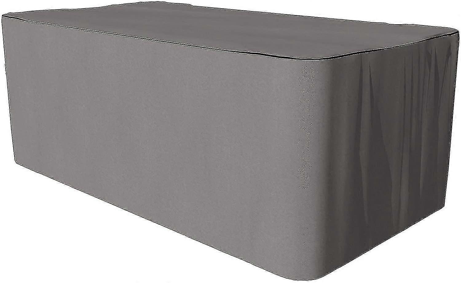 Protective Cover For Rectangular Table Set | Grey | 160 X 90 X 70 Cm | Water Repellent