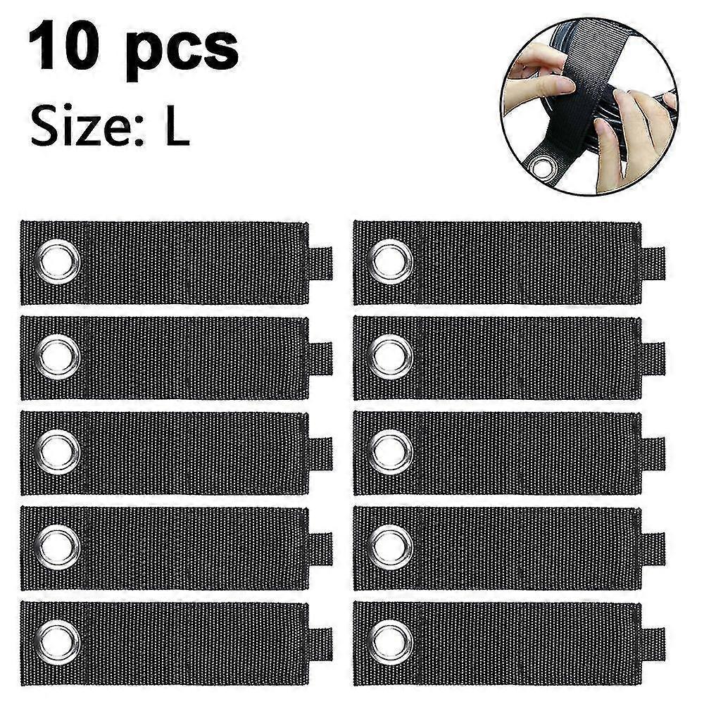 10 Pack Extension Cord Holder Organizer, Heavy Duty Storage Straps Fit With Garage Hooks And Pool Hose Hangers
