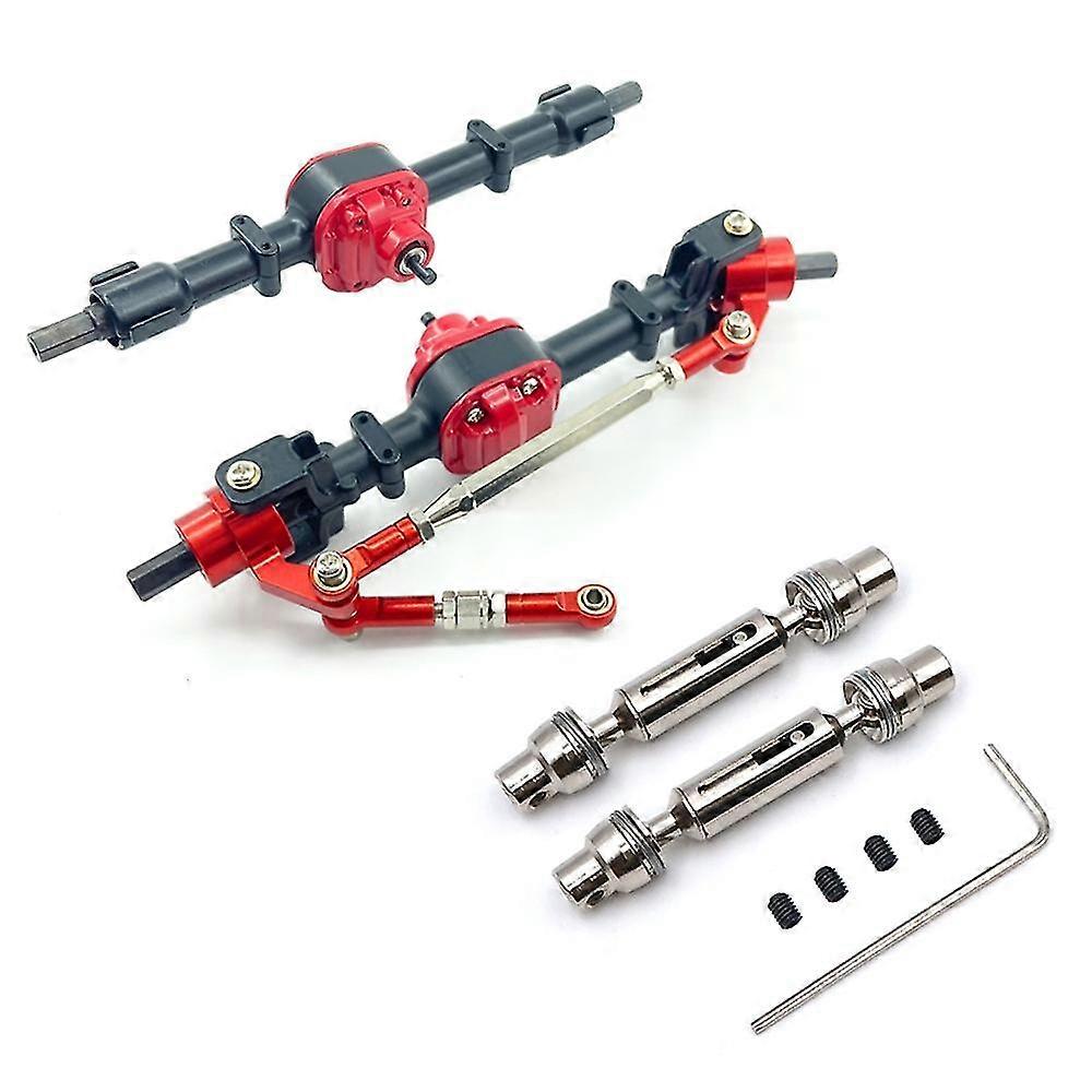 Metal Front & Rear Bridge Axle With Drive Shaft For Mn D90 D91 D96 D99s Mn-90 Mn99s 1/12 Rc Car Upg