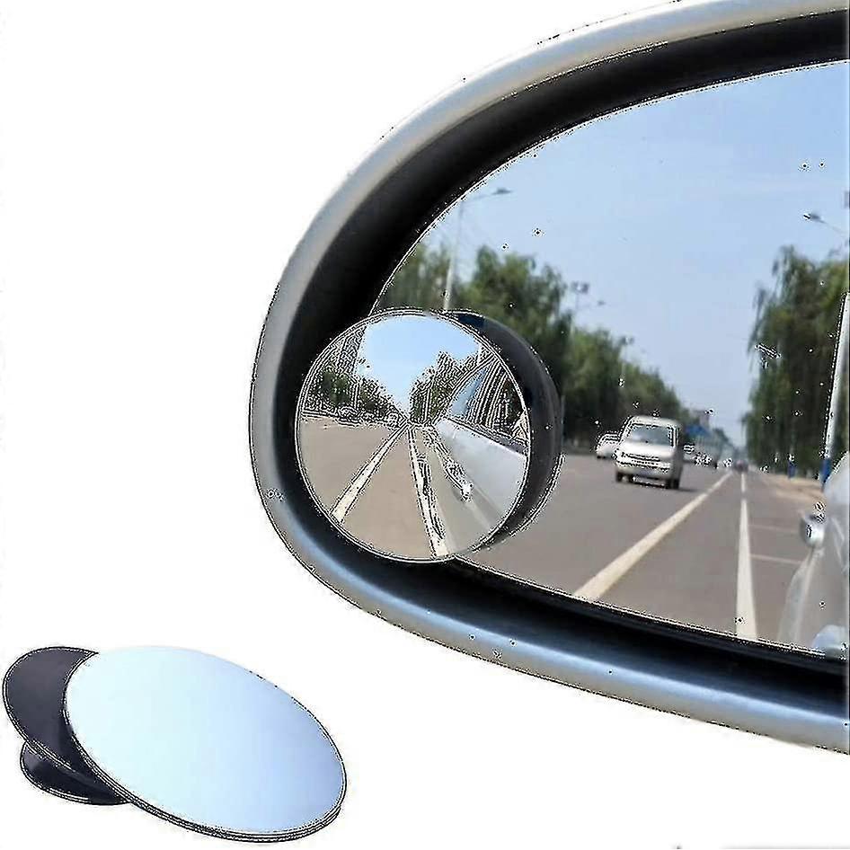 Blind Spot Mirrors, Round Frameless 360 Rotate Sway Adjustable Hd