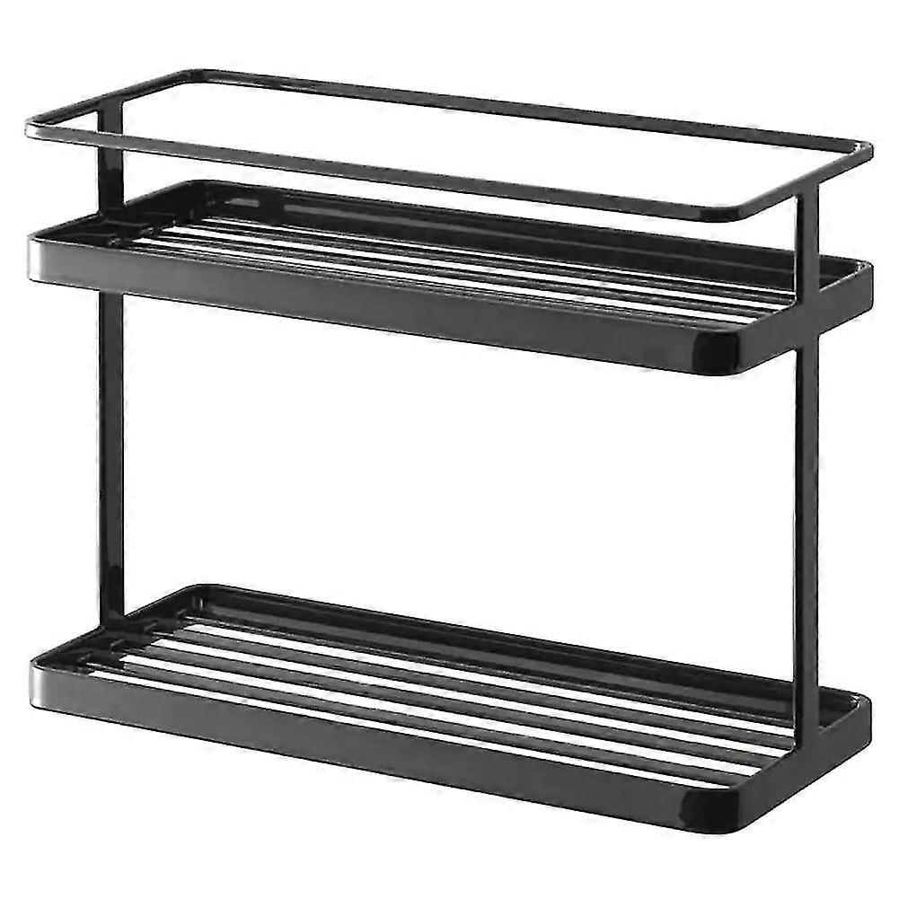 Kit Bath Hanging 2 Layer Izer Shelf Art Shelf Layer Ing Rack Blac