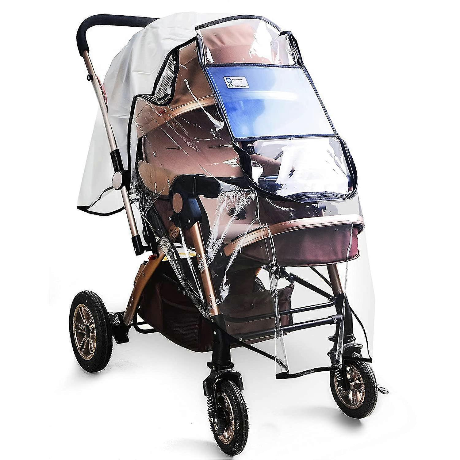 Stroller Cover, Stroller Rain Cover Universal, Plastic Stroller Cover For Stroller Shield
