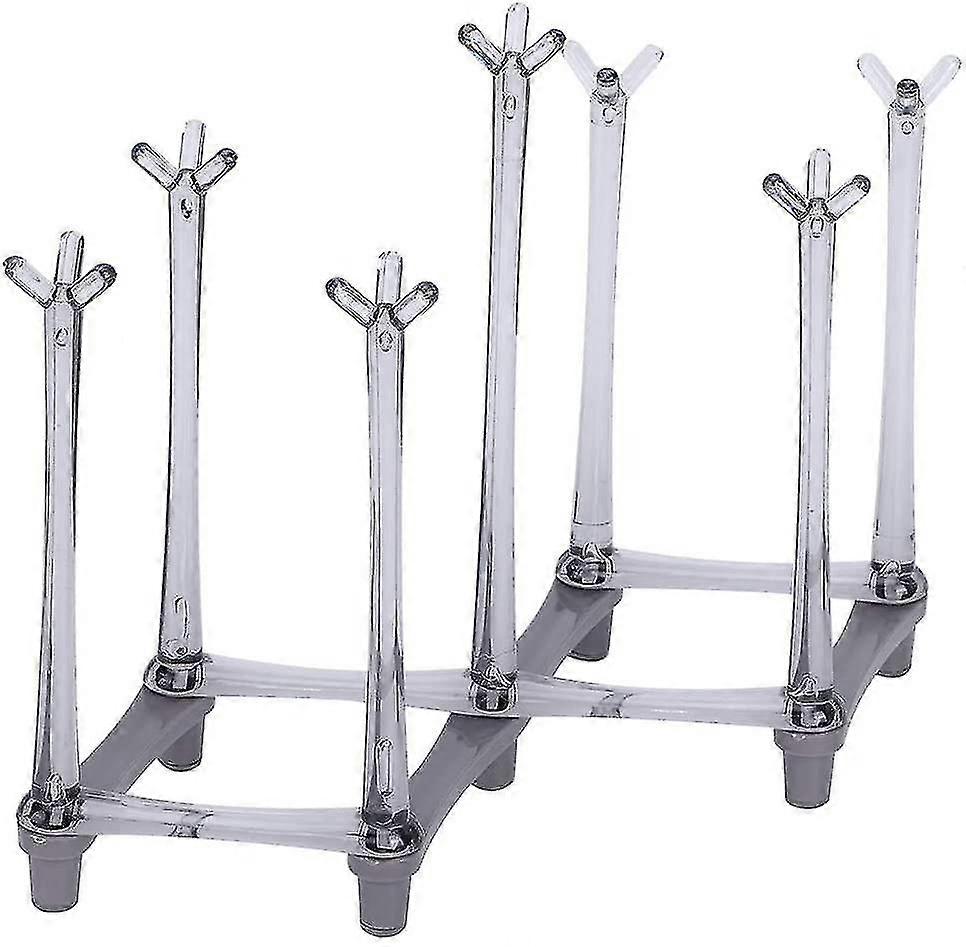 Light Gray Retractable Cup Drying Rack Goblet Rack Drinking Bottle Non-slip