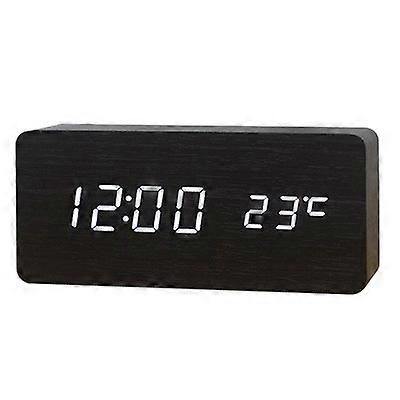 Digital LED Alarm Clock Black
