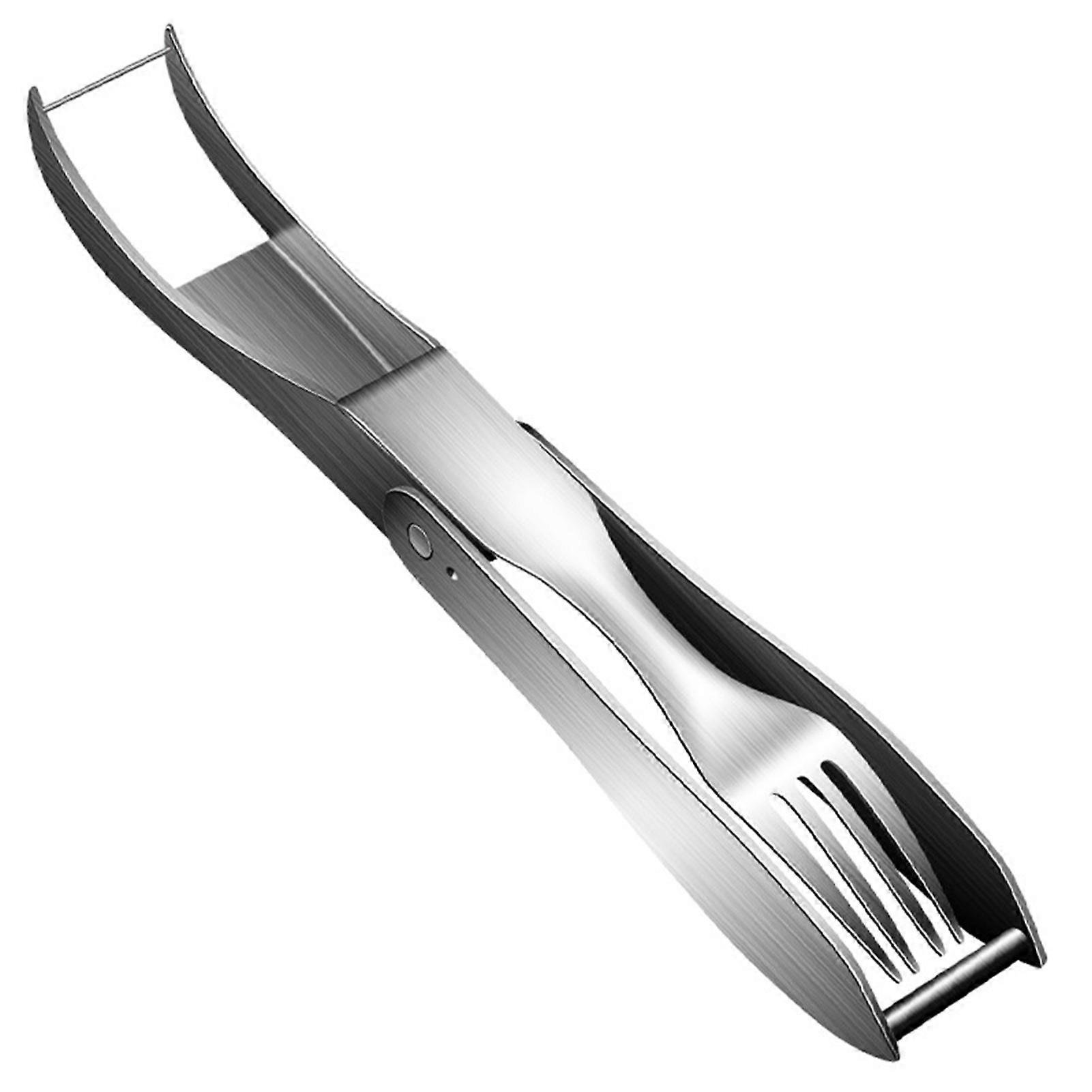 Watermelon Fork Slicer Cutter 2-In-1 Stainless Steel Fruit Cutter Tool Melon Cube Cutter Watermelon Cutting Tool for Home Kitchen Gadget