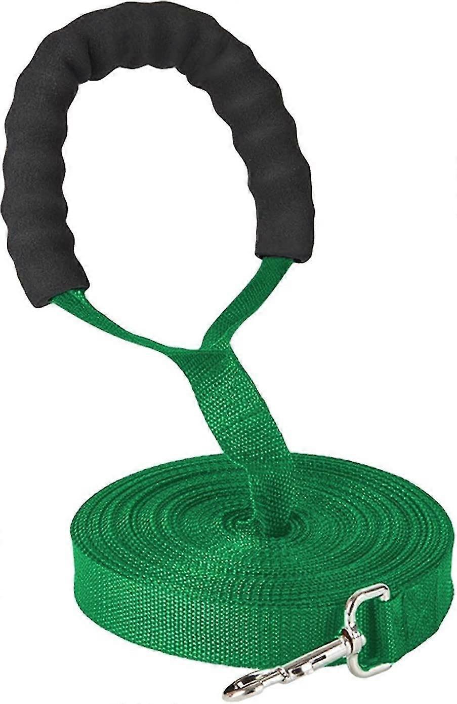 Dog Training Lead Leash, 10m/32ft Long Nylon Training Dog Leash With Comfortable Handlefor Pet Tracking Training Obedience
