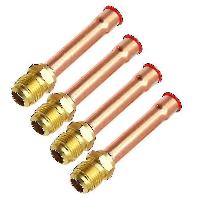 4 قطع من أنابيب النحاس لمكيف الهواء، مقاس 1/4 بوصة، 3/8 بوصة، 1/2 بوصة، 3/4 بوصة