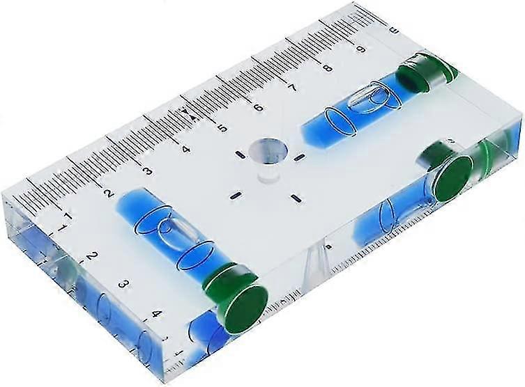 95 X 51 X 13mm Clear T-shaped Multi-function Spirit Spirit Level With Magnet (blue)