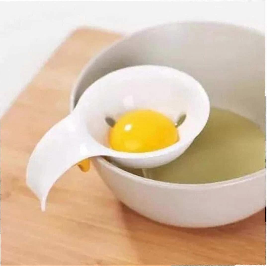Kitchen Plastic Egg Yolk White Separator Egg Divider Novelty Gadgets Cooking Tools (white) (1pc)