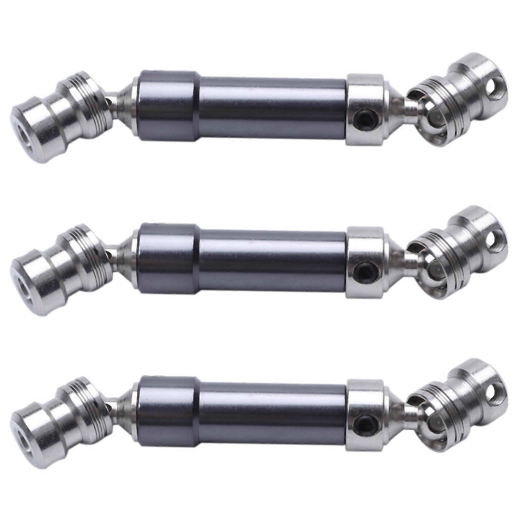 3Pcs Metal Rear Center Drive Shaft CVD Transmission Shaft for 1:12 12428 12423 Titanium