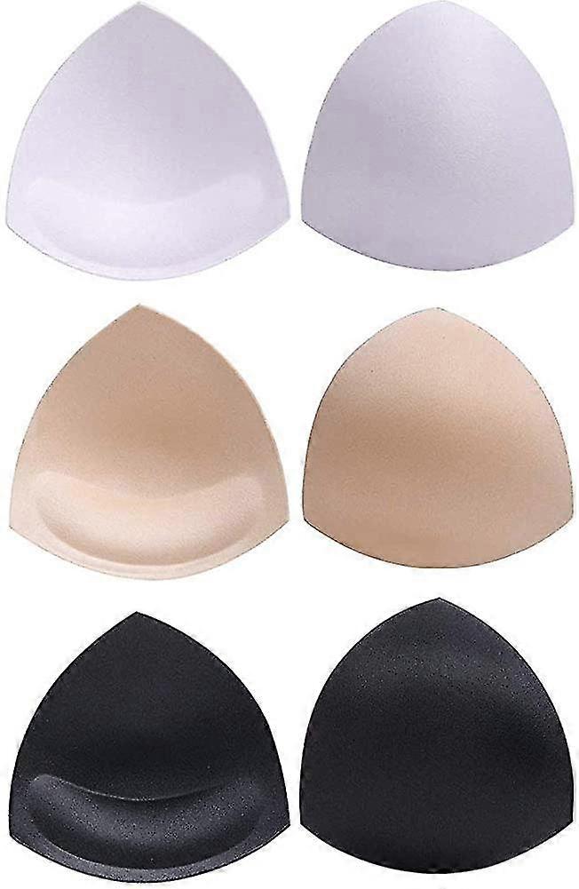 Pairs Of Bra Pads, Bra Pads Bikini Pad Bra Inserts Push-up Pad, 3 Colors