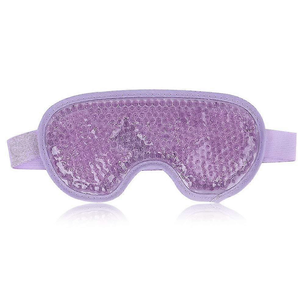Reusable Gel Eye Mask For Puffy Eyes, Ice Eye Mask Cold Eye Mask Frozen With Plush Backing For Headache, Migraine, Stress Relief