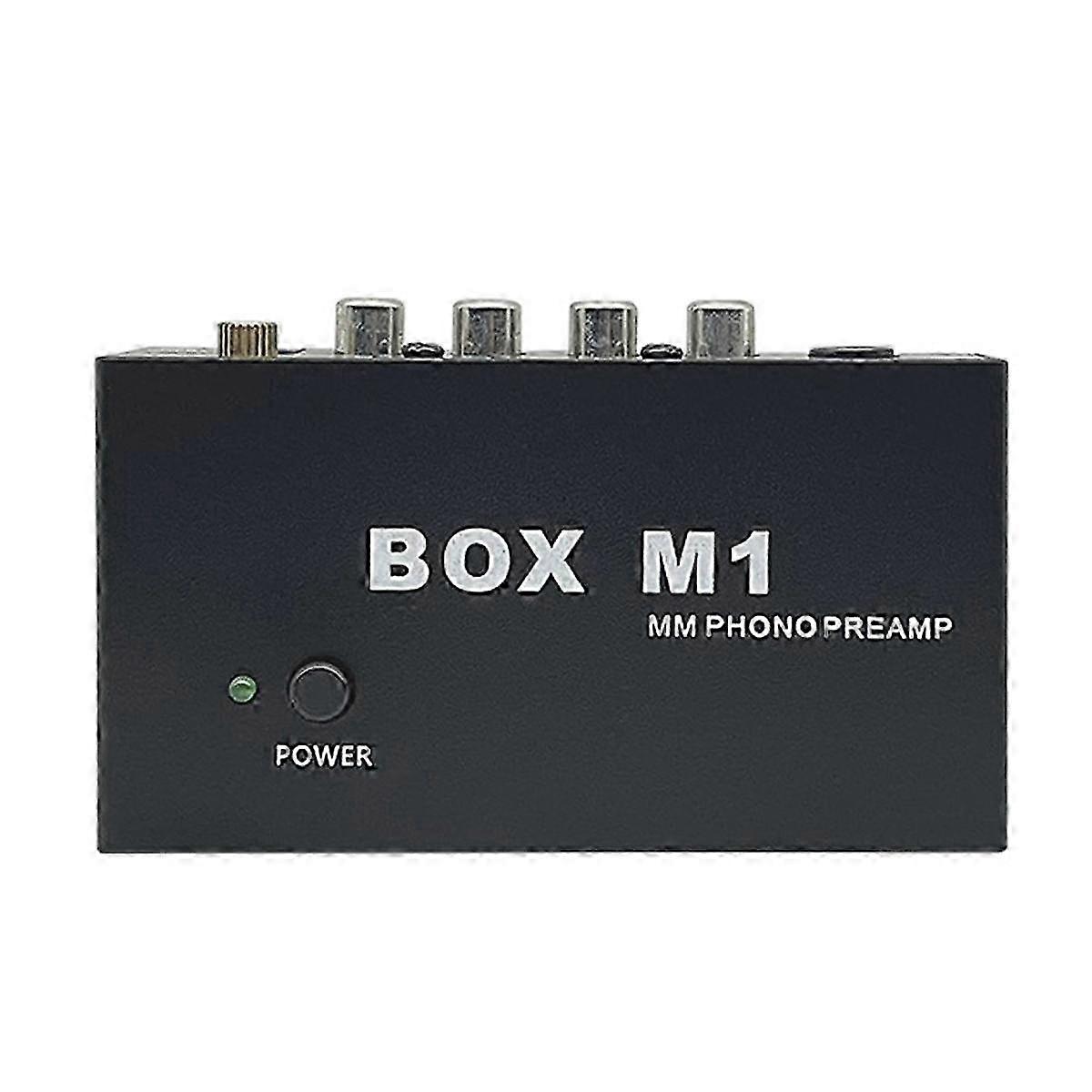 Box M1 Mm Przedwzmacniacz gramofonowy do gramofonu Przedwzmacniacz Mini Stereo Audio Hifi ze wzmacniaczem słuchawkowym