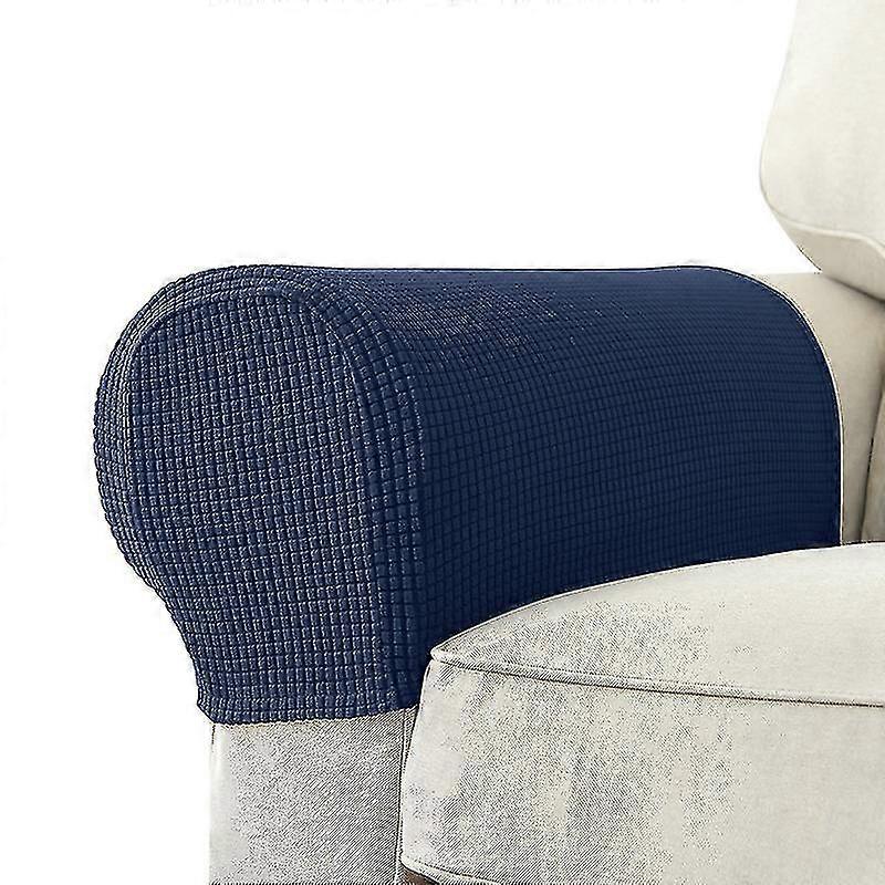 2 peças capas elásticas para apoio de braço, elastano, jacquard, protetor macio e elástico para cadeiras, sofás, poltronas, capas para sofás reclináveis