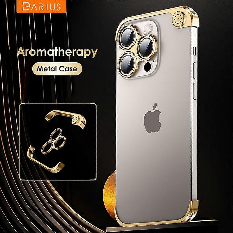 Luxury Aluminum Aromatherapy Phone Cases For iPhone 14