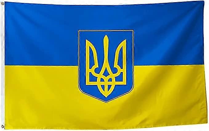 Ukraine Flag 3x5 Ft Vivid Color Premium Banner Small And Large Ukrainian Flag With Trident Double Stitched Flag