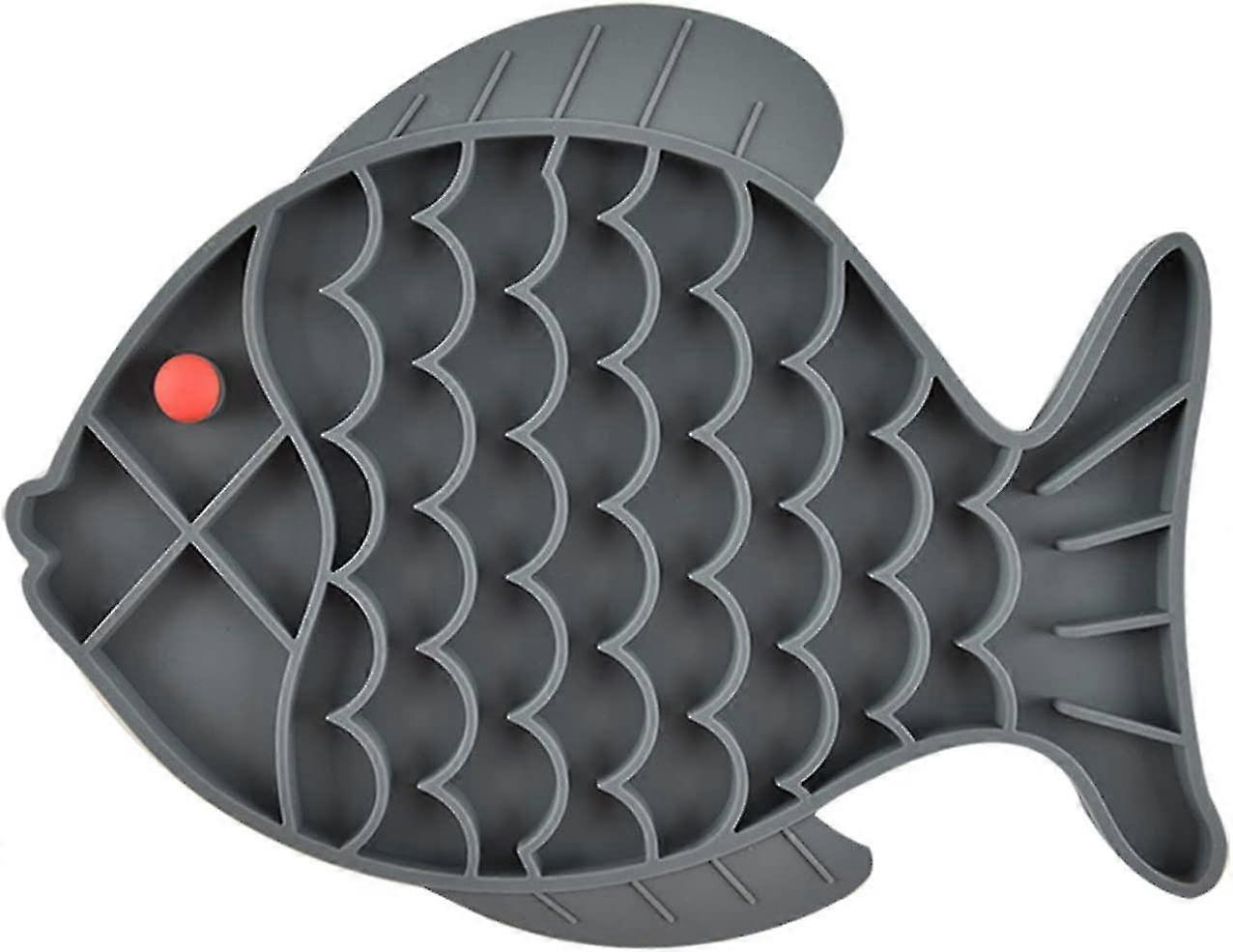 Cat Bowl Fish-shaped Cat Slow Feeder Pet Lick Mat Cat Puzzle Feeder For Dogs & Cats, Fun Alternative To Slow Feeder Cat Bowl Multi-color optional