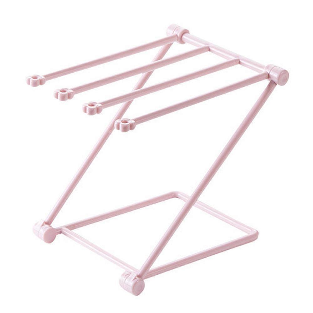 Foldable Vertical Rag Towel Rack Perforated Countertop Storage Rack Kitchen Rack