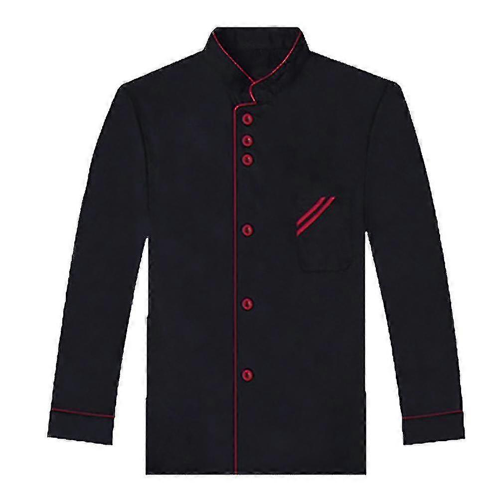 Unisex Kort Långärmad Kockjacka Kappa Hotell Kök Service Uniform Arbetskläder (haoyi) A
