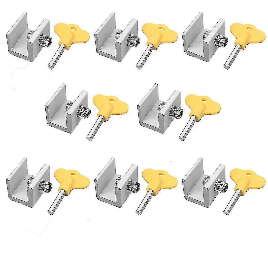 -8pcs Adjable Sliding Ow Bs Alloy Sliding Ow Safety S Single Hole With Key24mm*30mm*24mm