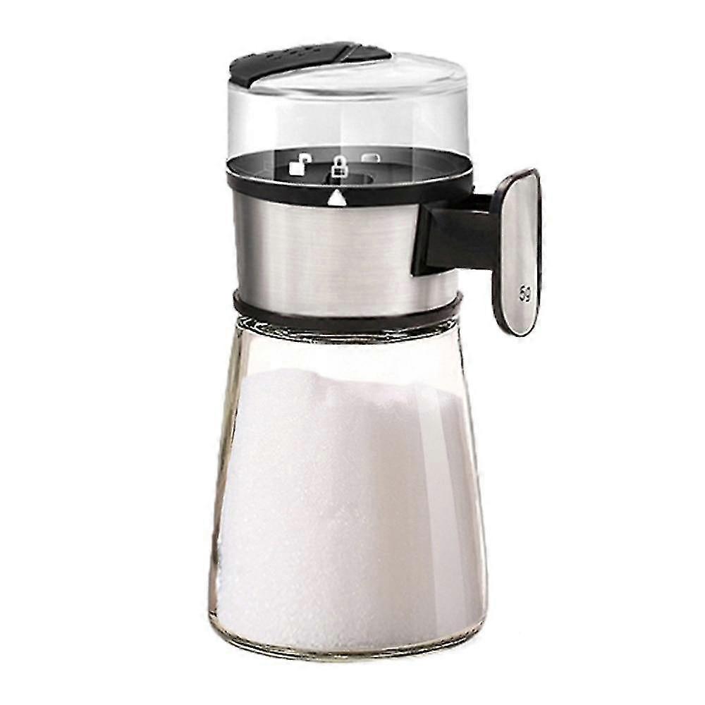 1pc Push Type Salt Dispenser Salt Sugar Bottle Spice Pepper Shaker Spice Jar Push Type Can Kitchen
