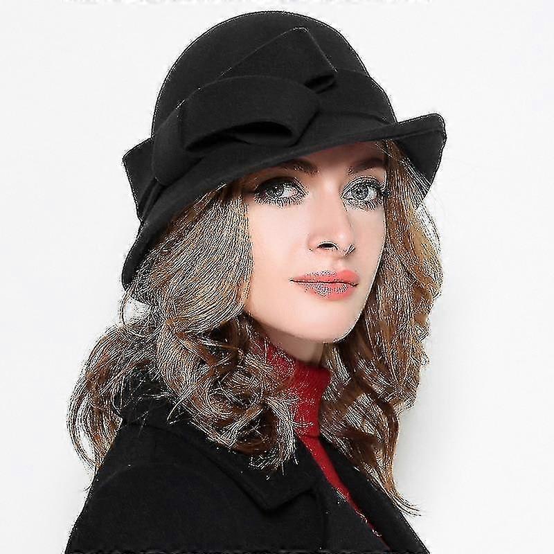 Donna Formale Copricapo Bowknot Cappelli (red)