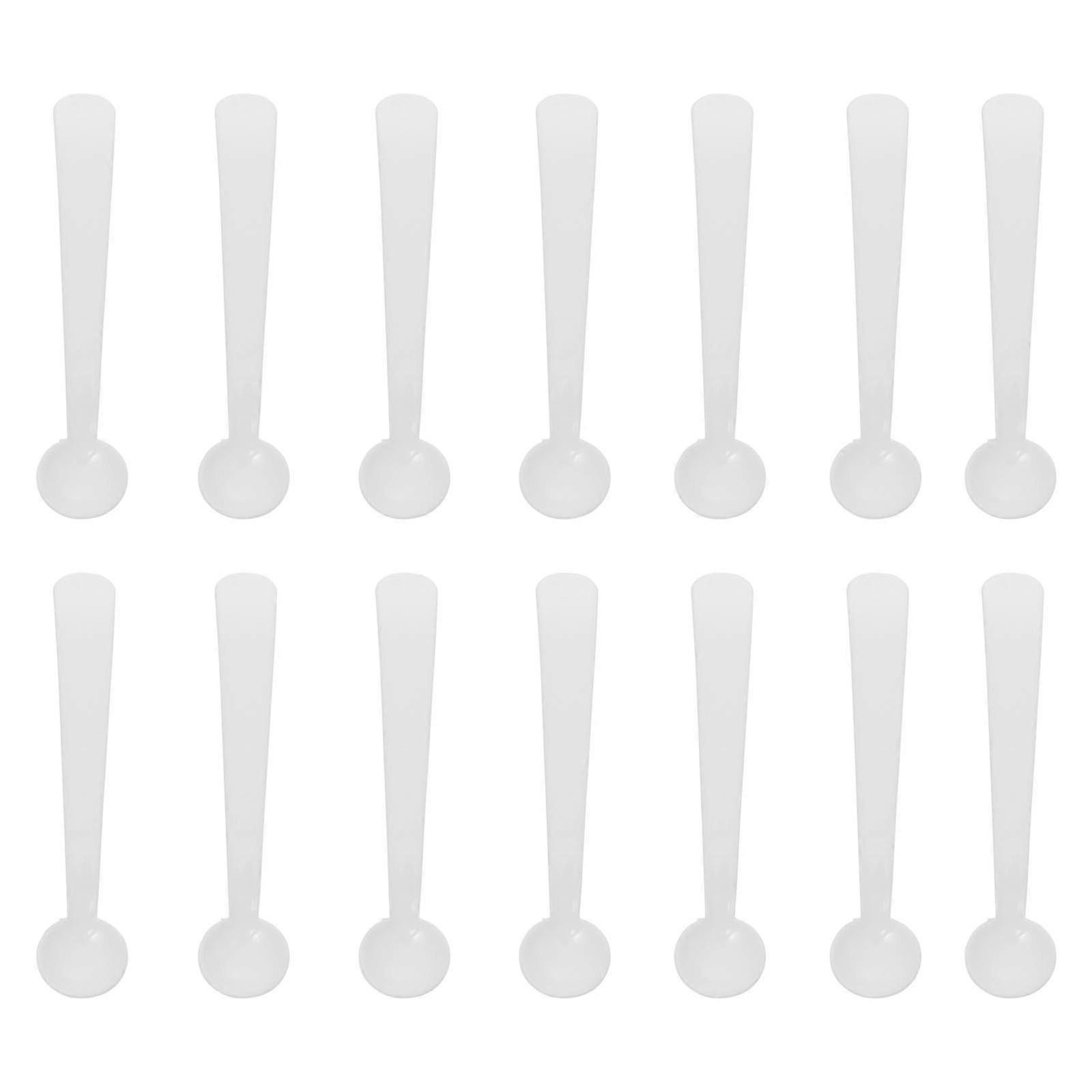 100pcs Micro Scoop Pp 2g Smidgen Measuring Spoons For Powder Measurement