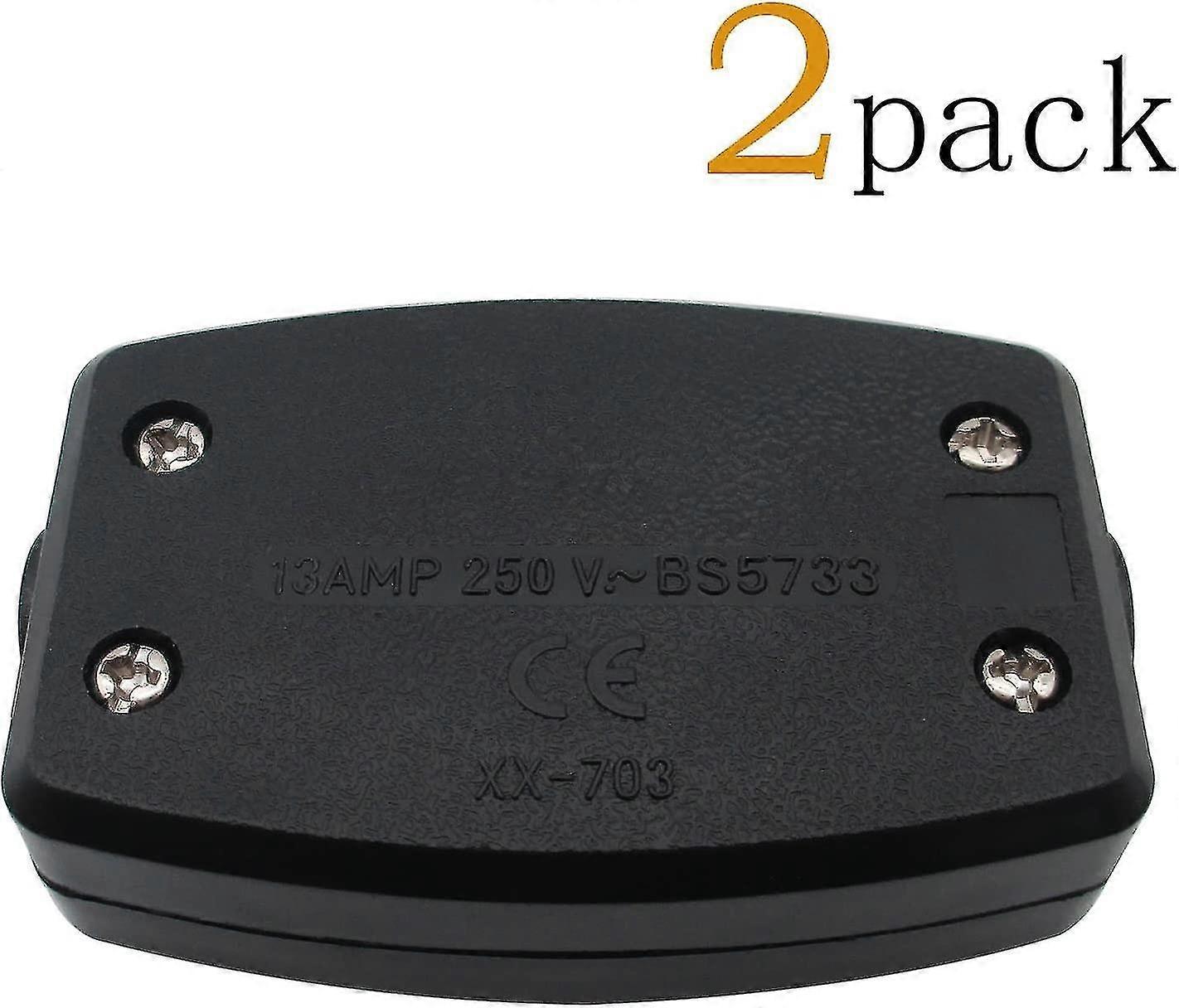 3pcs Terminal Cable Flexible Connector Junction Box Led Black