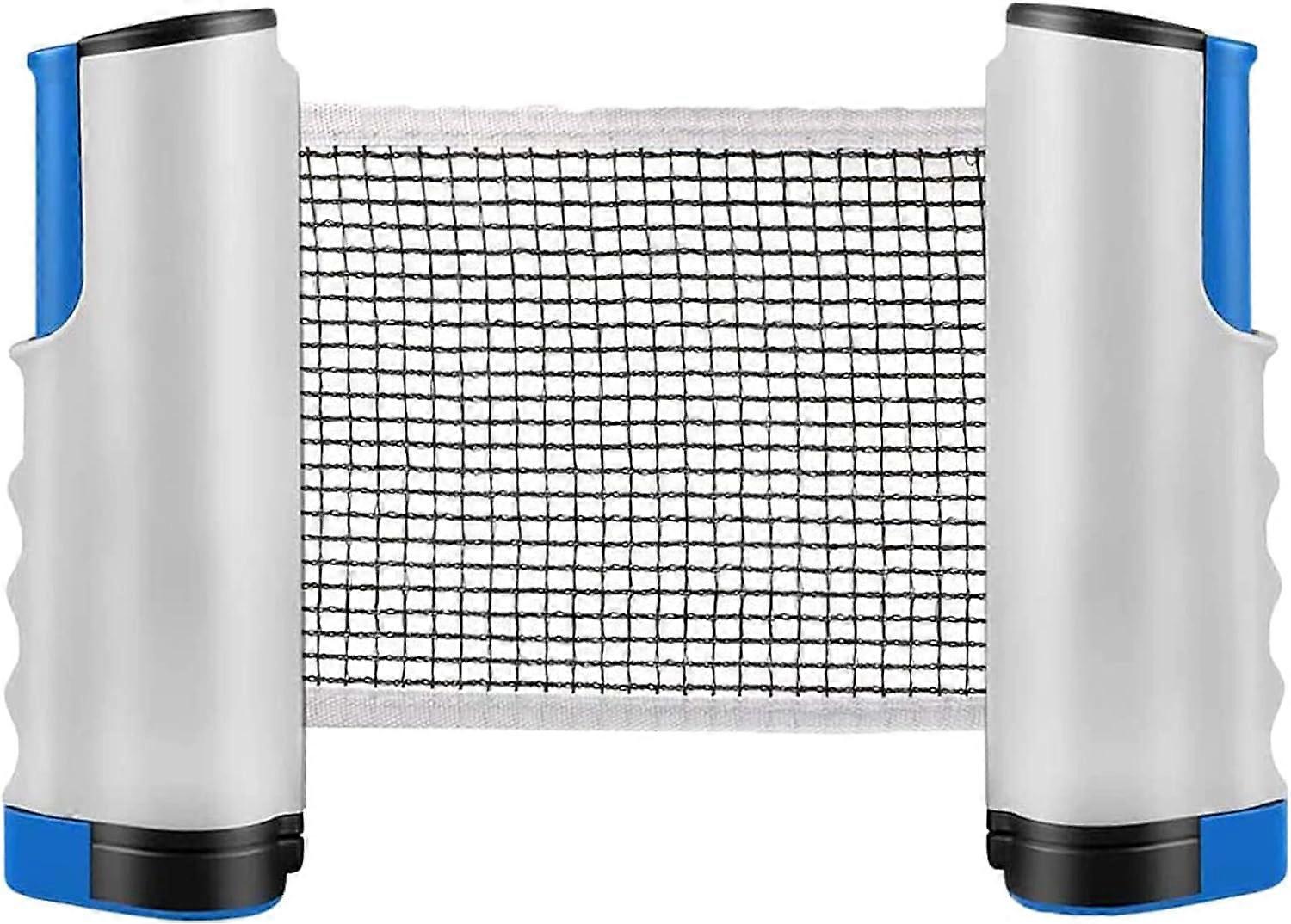 Retractable Ping Pong Net, Portable Table Tennis Net Stand, Perfect for Ping Pong Table, Desk, Dining Table, Adjustable Length 190CM