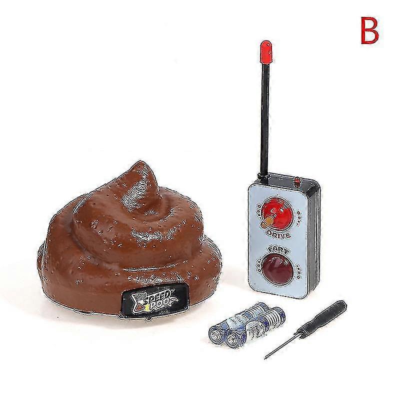 Remote Control Speed Poo Decompression Poop Toy Stool Funny Toy Remote Car (xiatian)