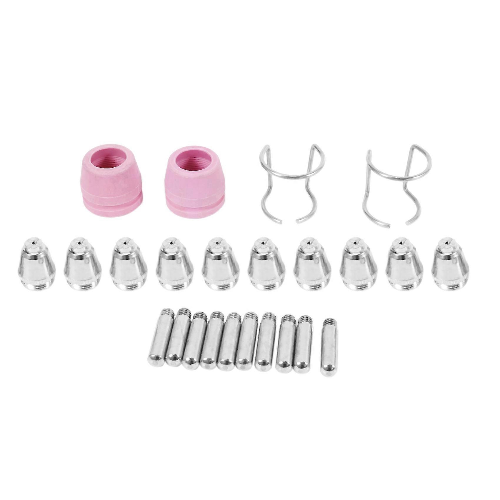 24PCS SG-55 -60 WSD-60 Plasma Cutter Cutting Torch Tip Nozzles Consumables Kit Plasma Electrode Noz