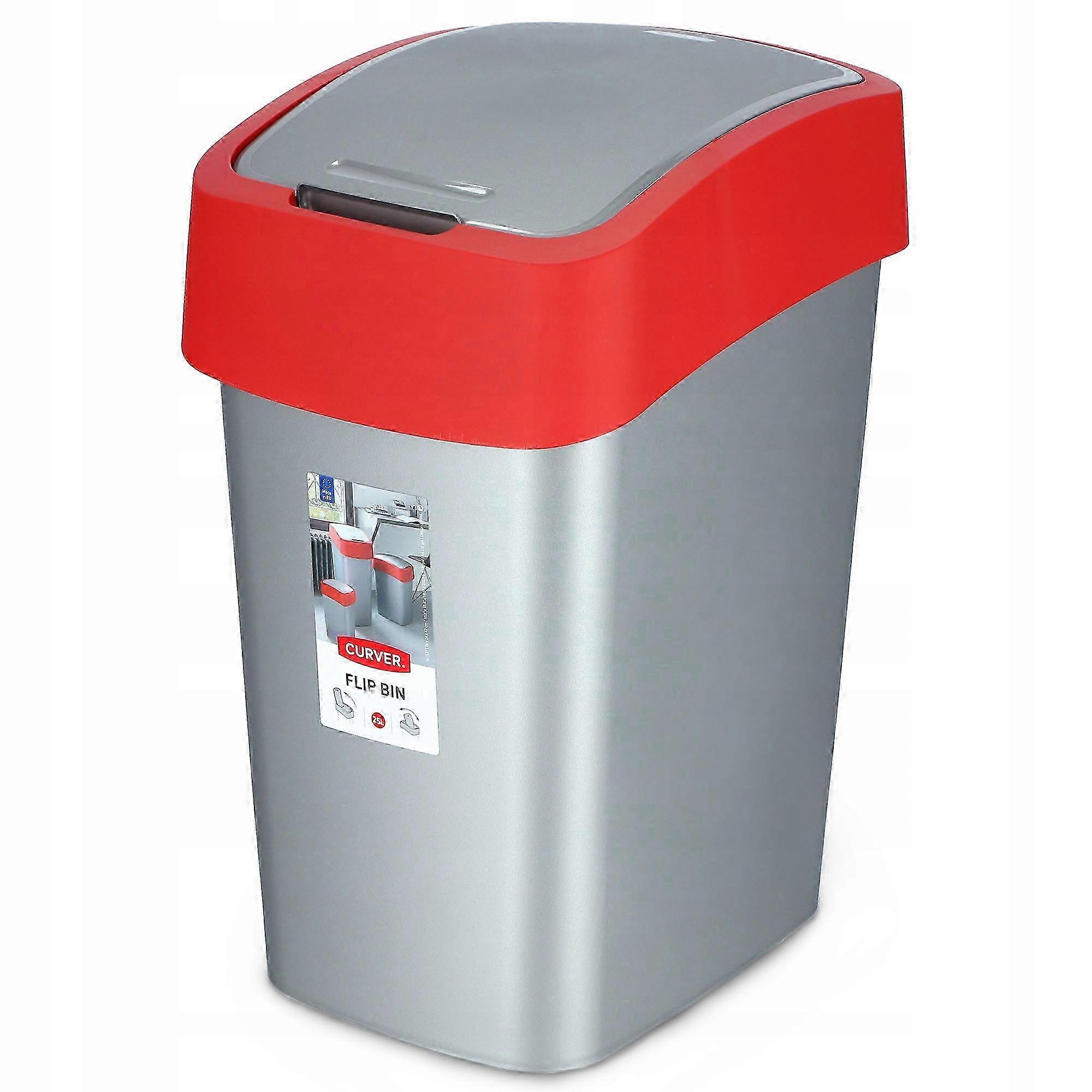 CURVER Abfallbehälter 25 l rot