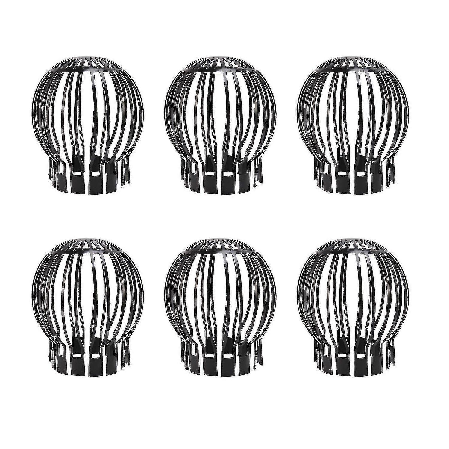 6pcs Gutter Guard Downspouts Filter Strainer Preventing Leaf Debris Branches Roof Moss From Clogging-FCY