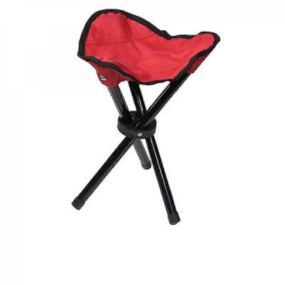 Triangular Folding Stool Convenient Fishing Stool(red)
