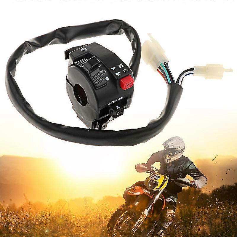 Motorcycle Handlebar Switch Assembly Multi-function Left Turn Signal Horn Start Choke Starter Switch For 7/8\