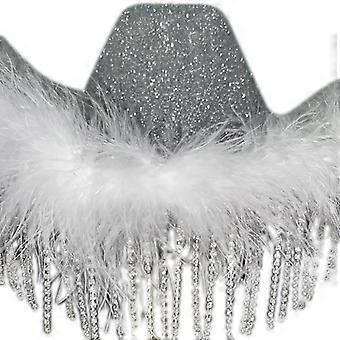 Rhinestone Tassel Brim Hat Primavera Casamento Bachelorette Hat para tirar foto