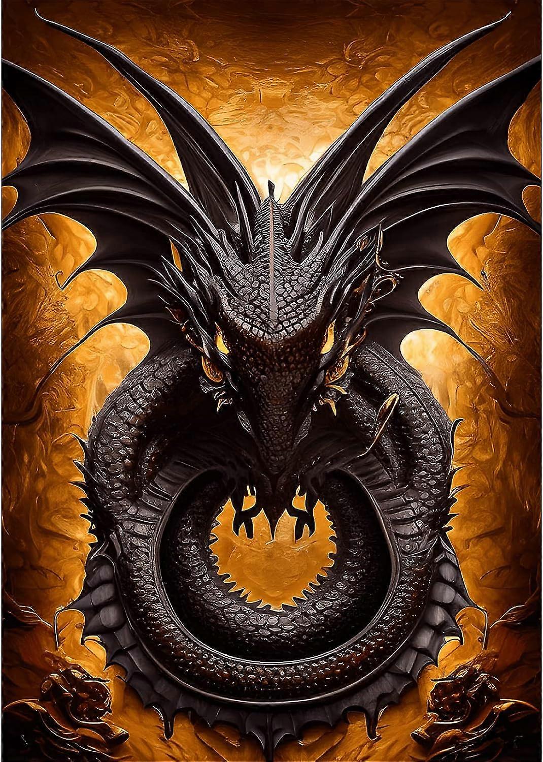 5D diamantmaleri 30x40cm Dragon R