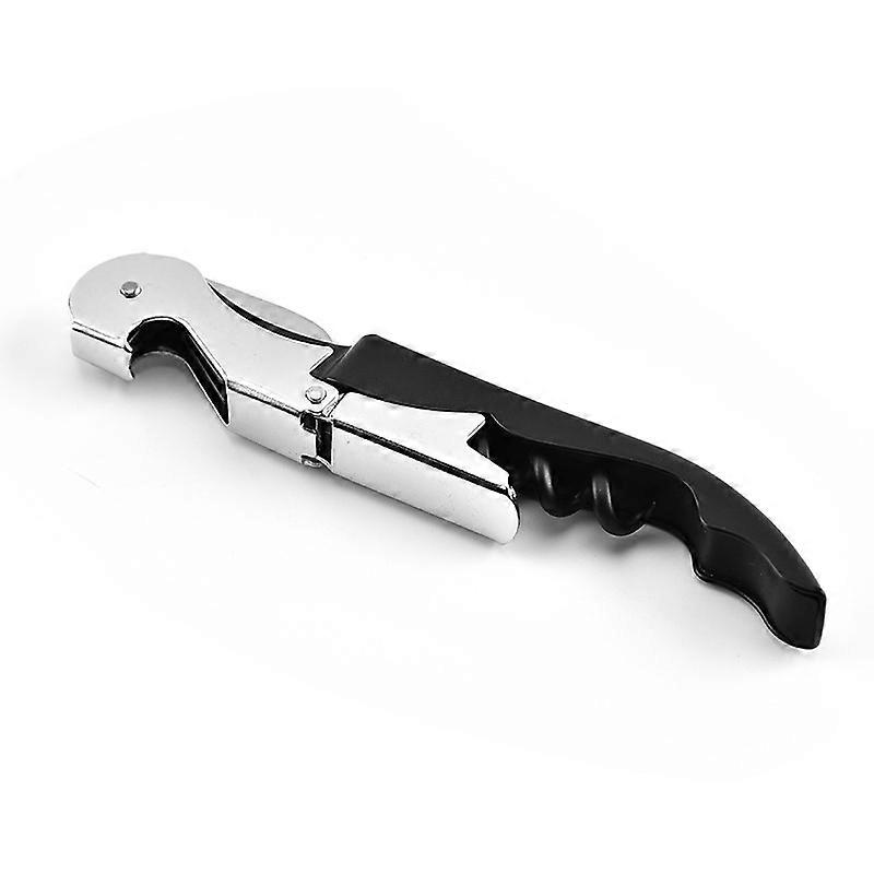 Stainless steel corkscrew, corkscrew + bottle opener + short blade Capsules