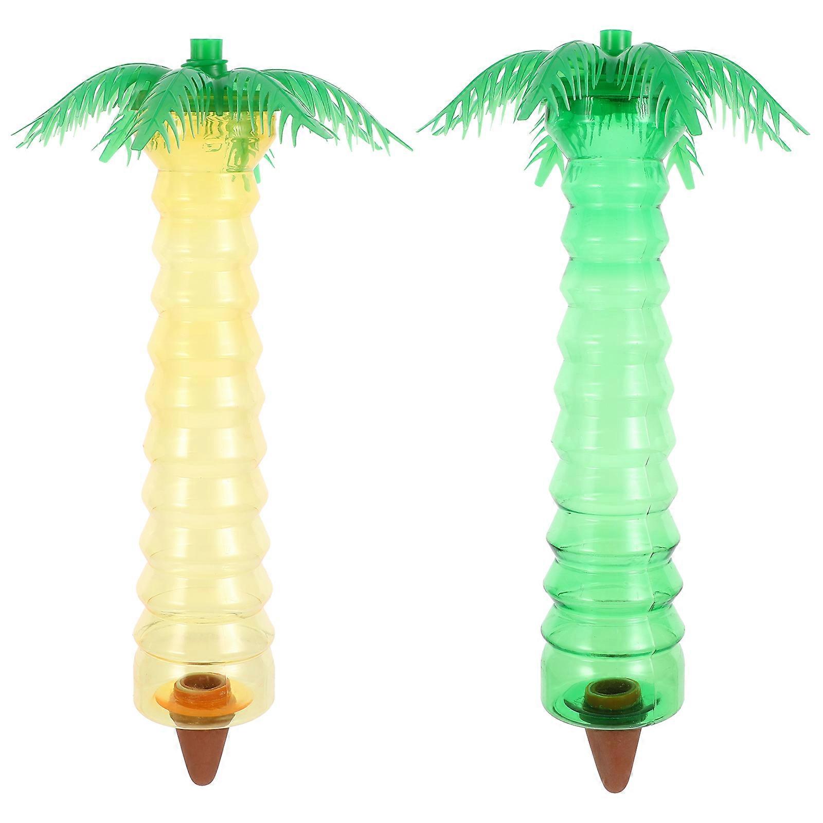 2pcs Coconut Tree Shape Self Watering Tool Automatic Plant Waterer for Plants