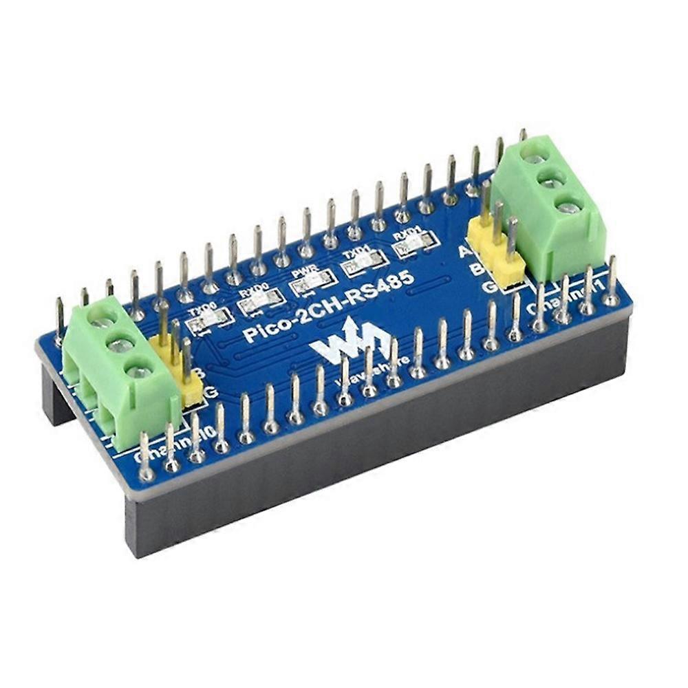 Pico-2CH-RS485, 2-kanavainen RS485-moduuli Raspberry Pi Picolle, SP3485-lähetin-vastaanotin, UART - RS485, tavallinen Pi Pico -otsikko